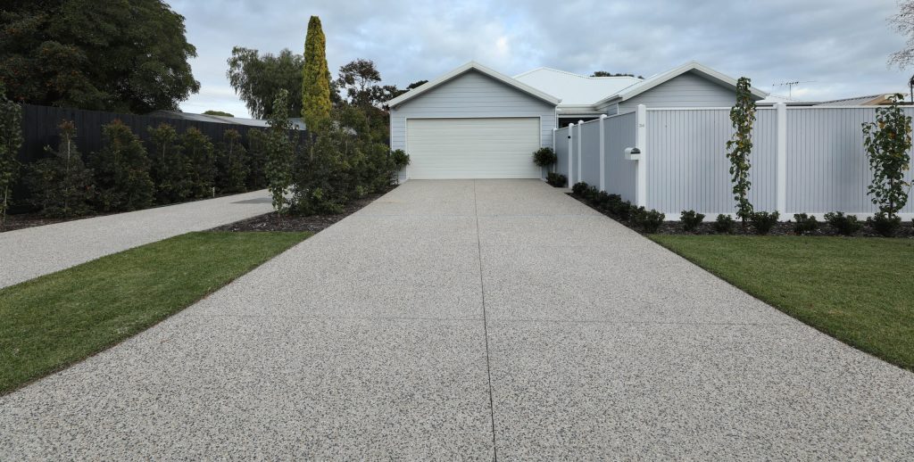 Decorative concrete geelong - exposed aggregate concrete