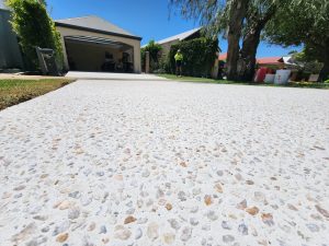 Concrete driveway sealing
