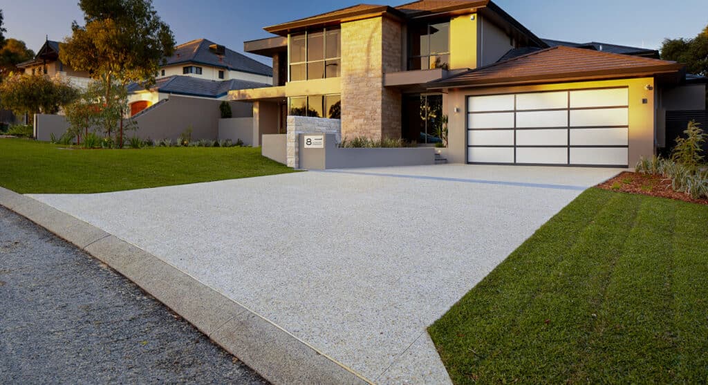 Concrete driveway sealing