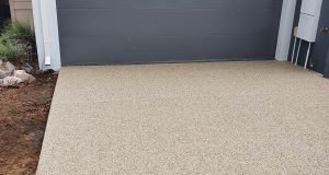 Concrete driveway installation