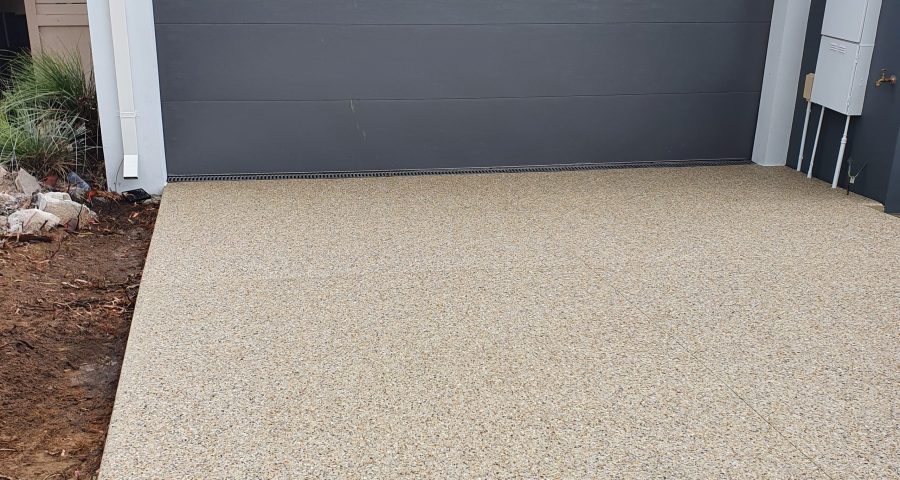 Concrete driveway installation