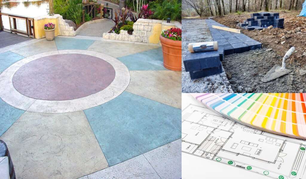 Coloured concrete
